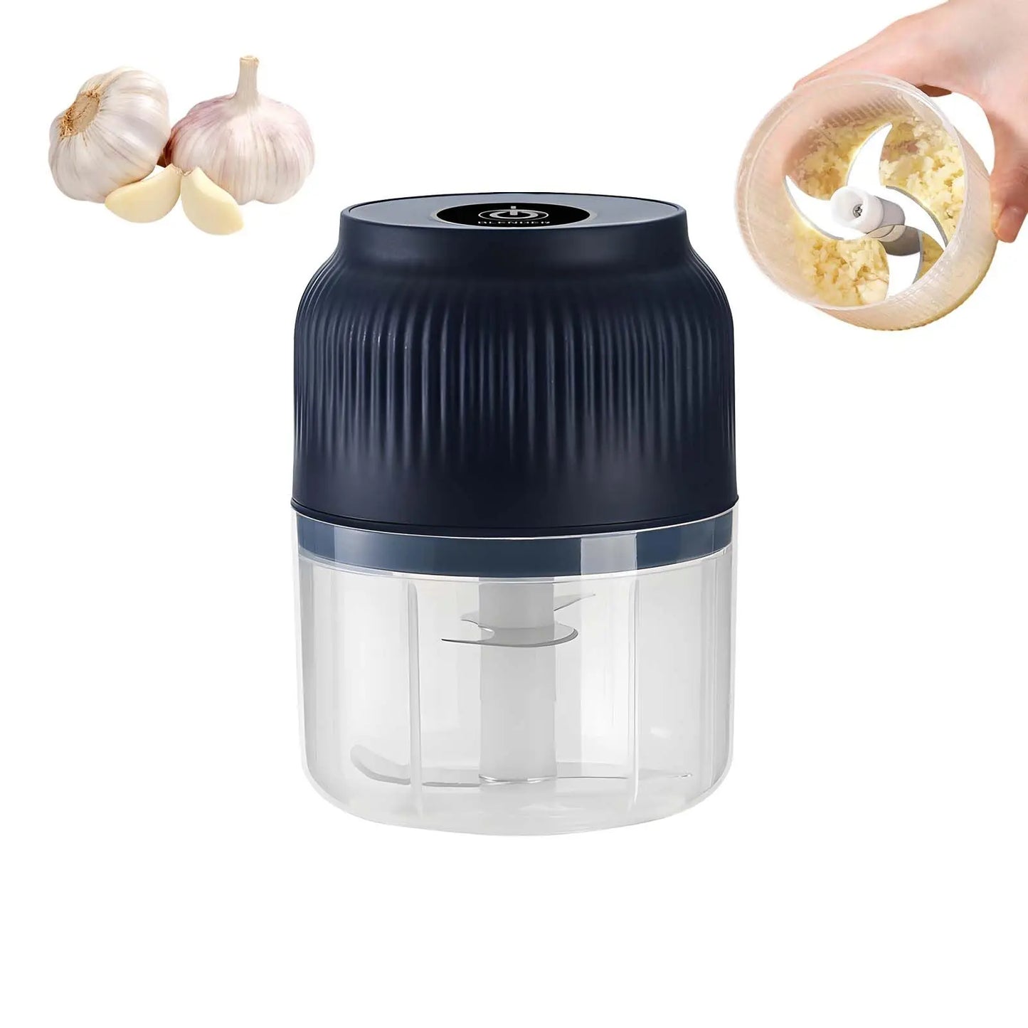 Manufacturer    Electric Garlic Chopper,   New Rechargeable Food Processor for Garlic Ginger Onion Meat Vegetable Chilli, Portable Mini Food     Kitchen gadgets