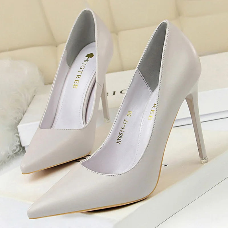 Manufacturer   BIGTREE Shoes Women Pumps Fashion High Heels Shoes Black Pink White Shoes Women Wedding Shoes Ladies Stiletto Women Heels 2025   Pumps