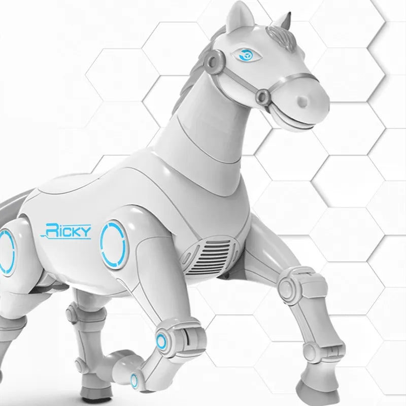 Voice Remote Control RC Smart Robot Animal Horse Intelligent Mechanical Horse With Dancing Singing RC Toys For Boy Kids Gifts