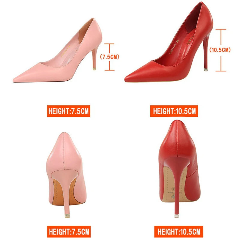 Manufacturer   BIGTREE Shoes Women Pumps Fashion High Heels Shoes Black Pink White Shoes Women Wedding Shoes Ladies Stiletto Women Heels 2025   Pumps