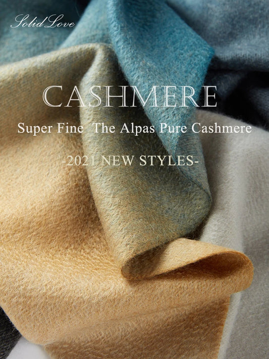 New Women Cashmere scarf Shawl Wrap  Gradient Color Winter Autumn Warm Fashion Ladies Pashmina 100% Cashmere Scarf ongolia