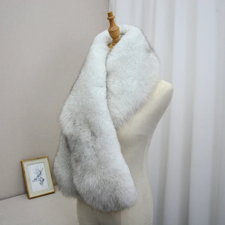 Real genuine natural big fox fur Scarves women's fashion scarf  collar warm winter free shipping