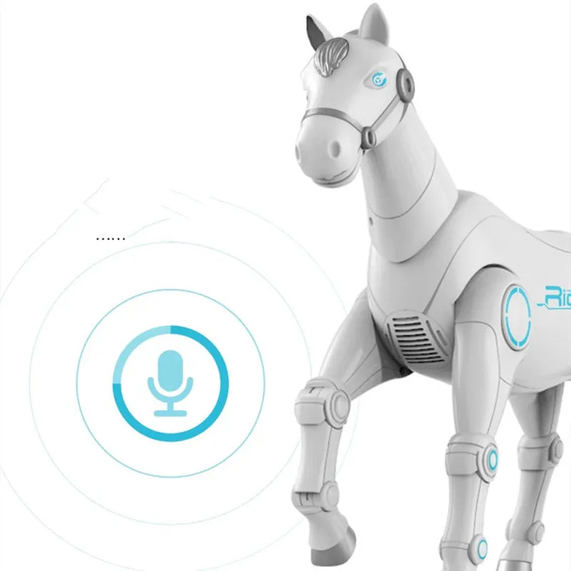 Voice Remote Control RC Smart Robot Animal Horse Intelligent Mechanical Horse With Dancing Singing RC Toys For Boy Kids Gifts