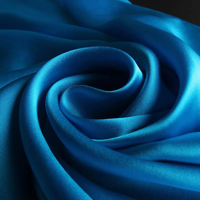 100% Real Silk Scarf Women Luxury Hangzhou Silk Shawl Silk Neckerchief Natural Silk Satin Scarf Luxury Foulard Femme
