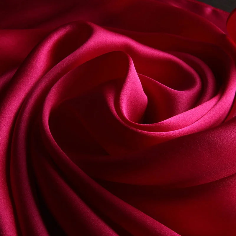 100% Real Silk Scarf Women Luxury Hangzhou Silk Shawl Silk Neckerchief Natural Silk Satin Scarf Luxury Foulard Femme