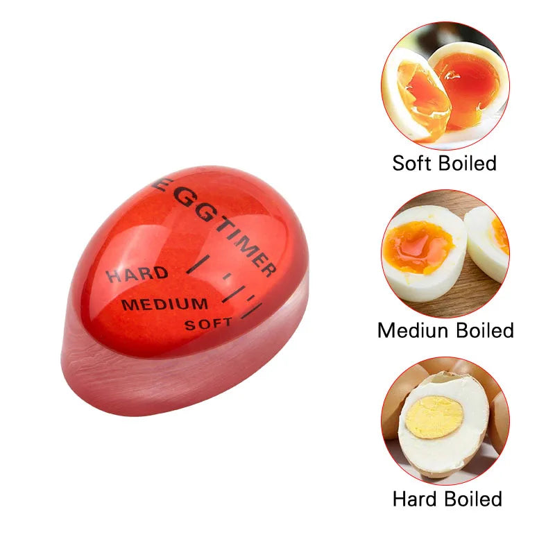 Manufacturer   FAIS DU Color Changing Egg Timer Cooking Resin Perfect Boiled Eggs By Temperature Kitchen Helper Egg Timer Red timer tools   kitchen gadgets