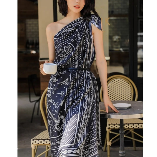 Extra Large Square 100% Silk Scarf Shawl Cape 135*135cm 16mm Women Luxury Silk Scarves Wraps Foulard Female Gifts