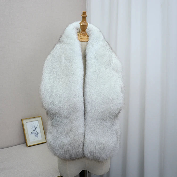 Real genuine natural big fox fur Scarves women's fashion scarf  collar warm winter free shipping
