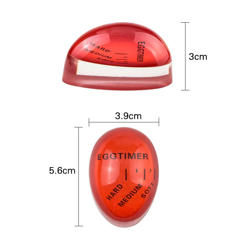 Manufacturer   FAIS DU Color Changing Egg Timer Cooking Resin Perfect Boiled Eggs By Temperature Kitchen Helper Egg Timer Red timer tools   kitchen gadgets