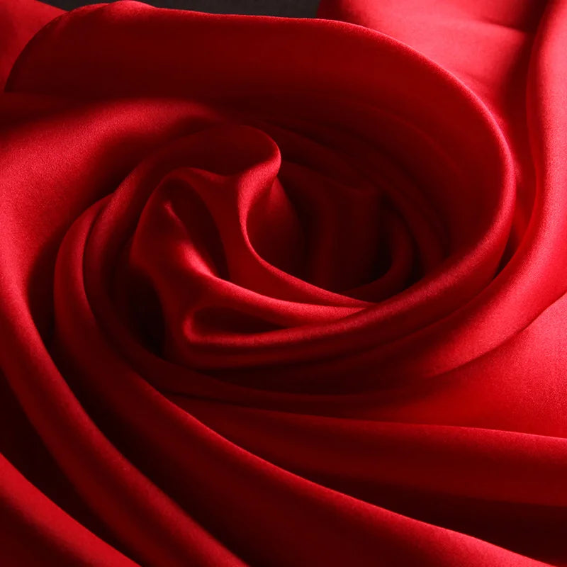 100% Real Silk Scarf Women Luxury Hangzhou Silk Shawl Silk Neckerchief Natural Silk Satin Scarf Luxury Foulard Femme