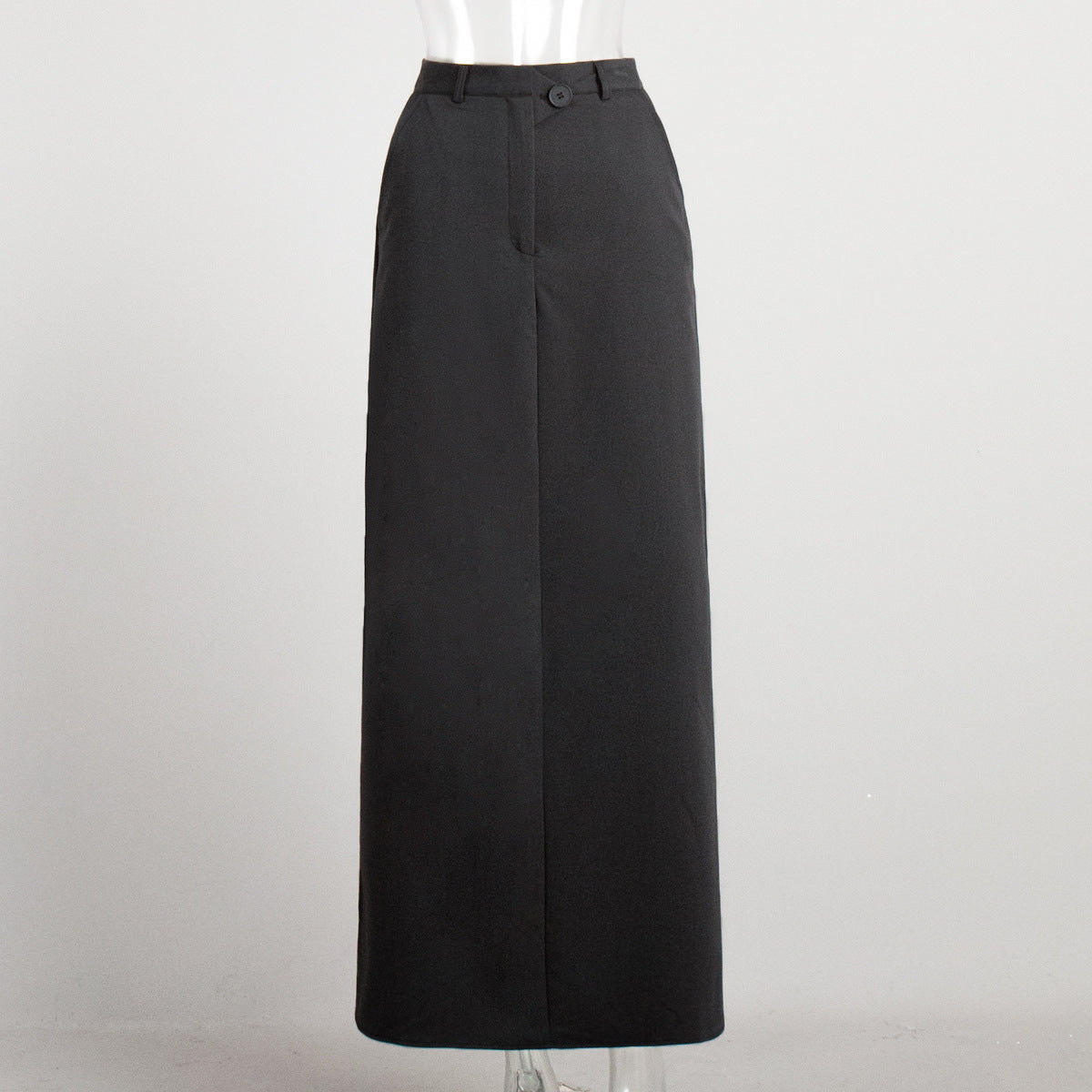 Split skirt women's spring and summer new high waist temperament commuter skirt European and American A-shaped dress