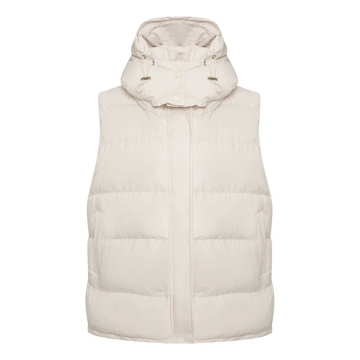 cotton clothes, vests, European and American autumn and winter new trendy babes, sleeveless hooded down cotton jackets