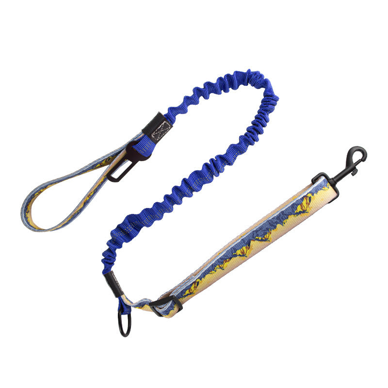 Manufacturer customizes multi-functional dog leash, reflective and retractable car dog seat belt, explosion-proof dog leash pass  dog toy cat toy
