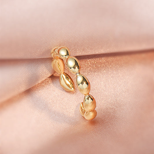 European and American simple plain ring open ring ins versatile stack wearing geometric retro rings woman