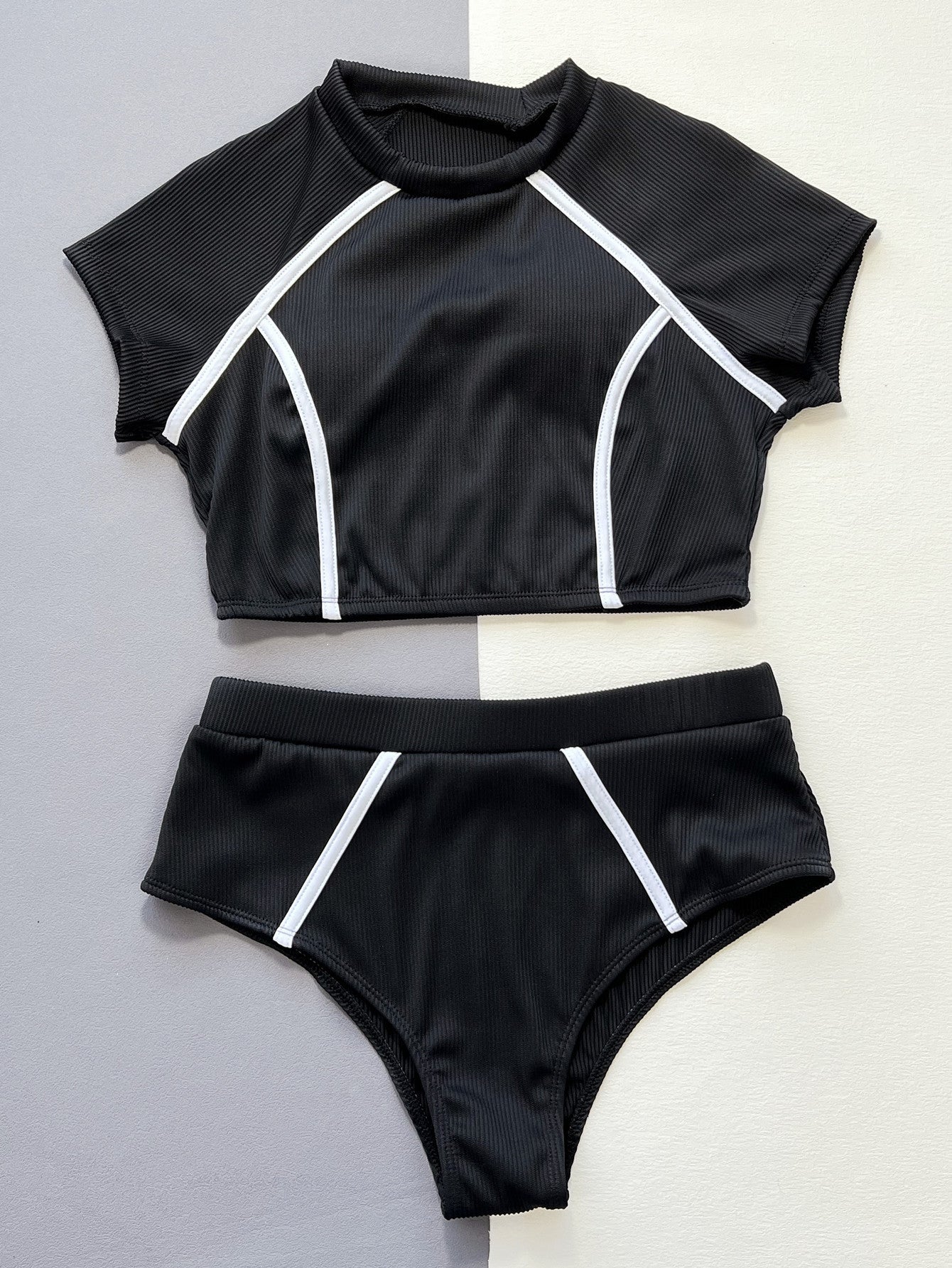New European and American swimsuits hot bikini women's split swimsuit swimsuit yoga clothes