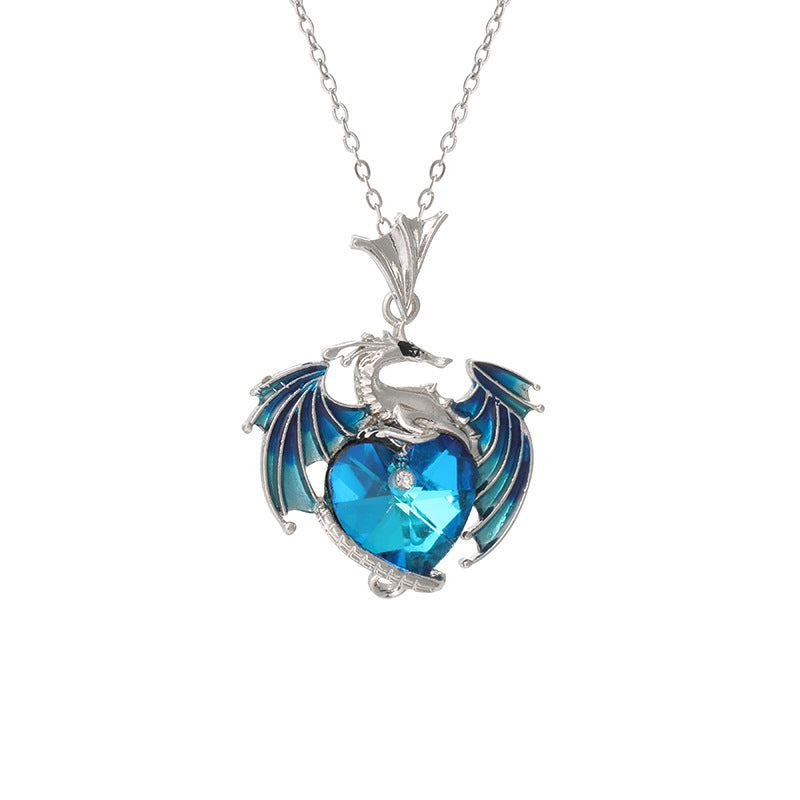 Hot Sale Dragon Ball Charm Love Birthstone Feilong Pendant Ring Multi-Color Alloy Ladies Exquisite Necklace