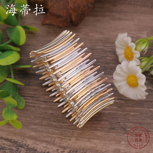 Cross-border original two-color splicing thorn elastic alloy bracelet, advanced sense irregular men's and women's environmental protection alloy jewelry