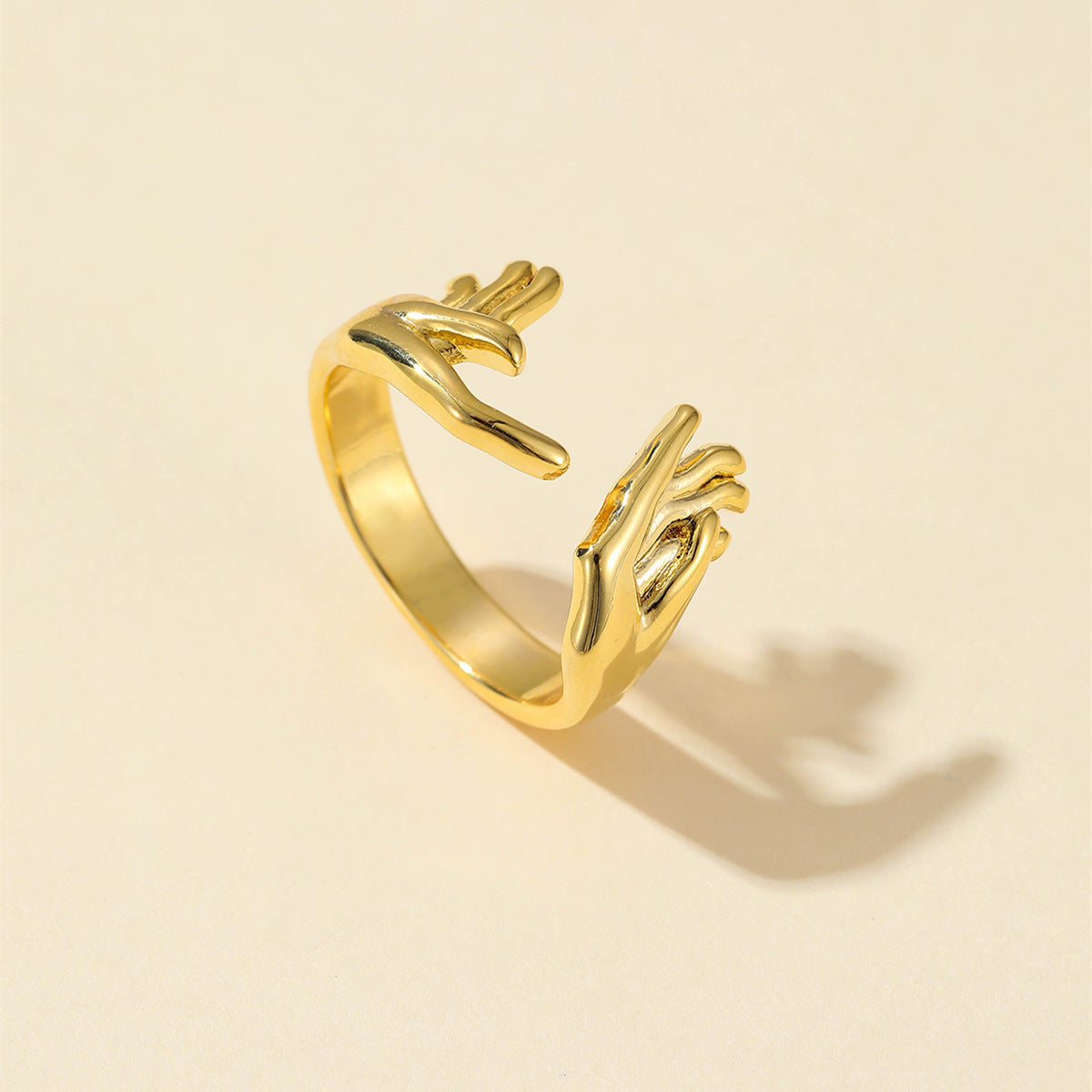 European and American rings ins cold wind niche design sense emerald inlaid stone retro personality women's tide exaggerated tide rings