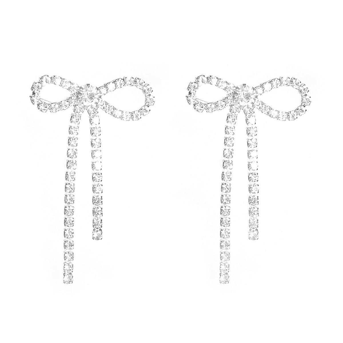 DINGKA popular, high-end geometric design earrings for women, shiny diamond-encrusted small stud earrings, elegant trendy ear jewelry