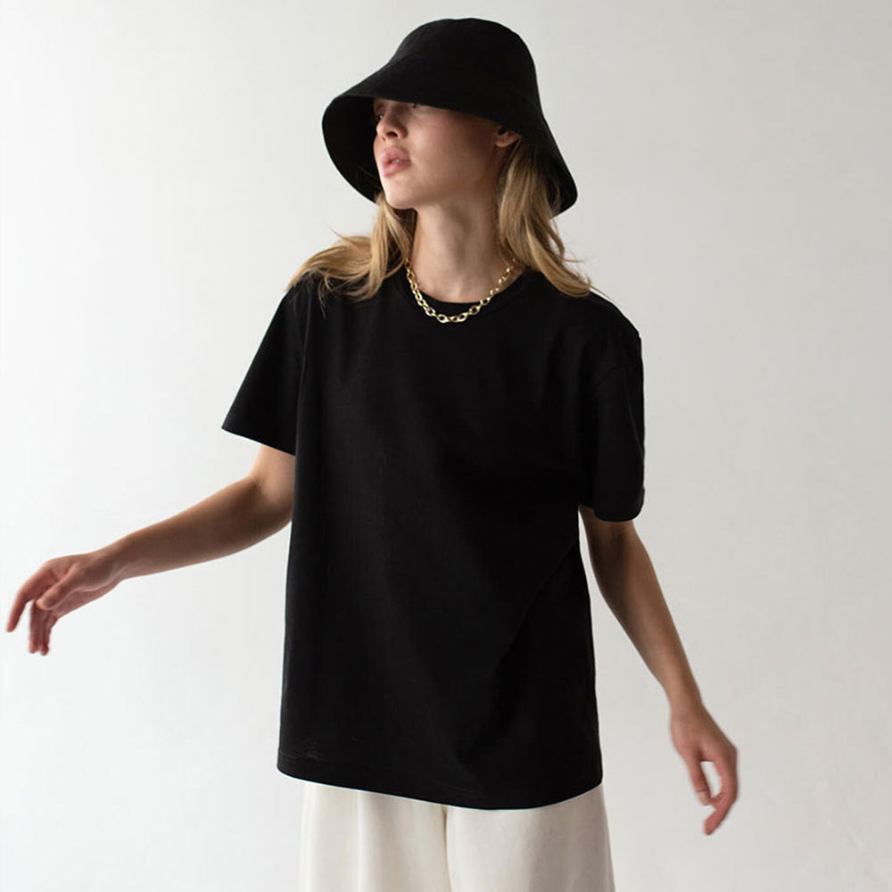 Short-sleeved T-shirt European and American summer new women's fashion casual home commuting versatile round neck short-sleeved T-shirt