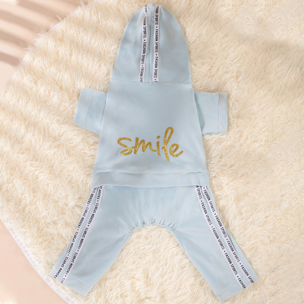 Amazon spring and summer dog four-legged clothes than bear teddy small dog dog clothes sports style pet clothes spot  dog toy