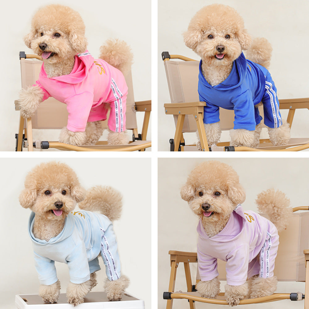 Amazon spring and summer dog four-legged clothes than bear teddy small dog dog clothes sports style pet clothes spot  dog toy