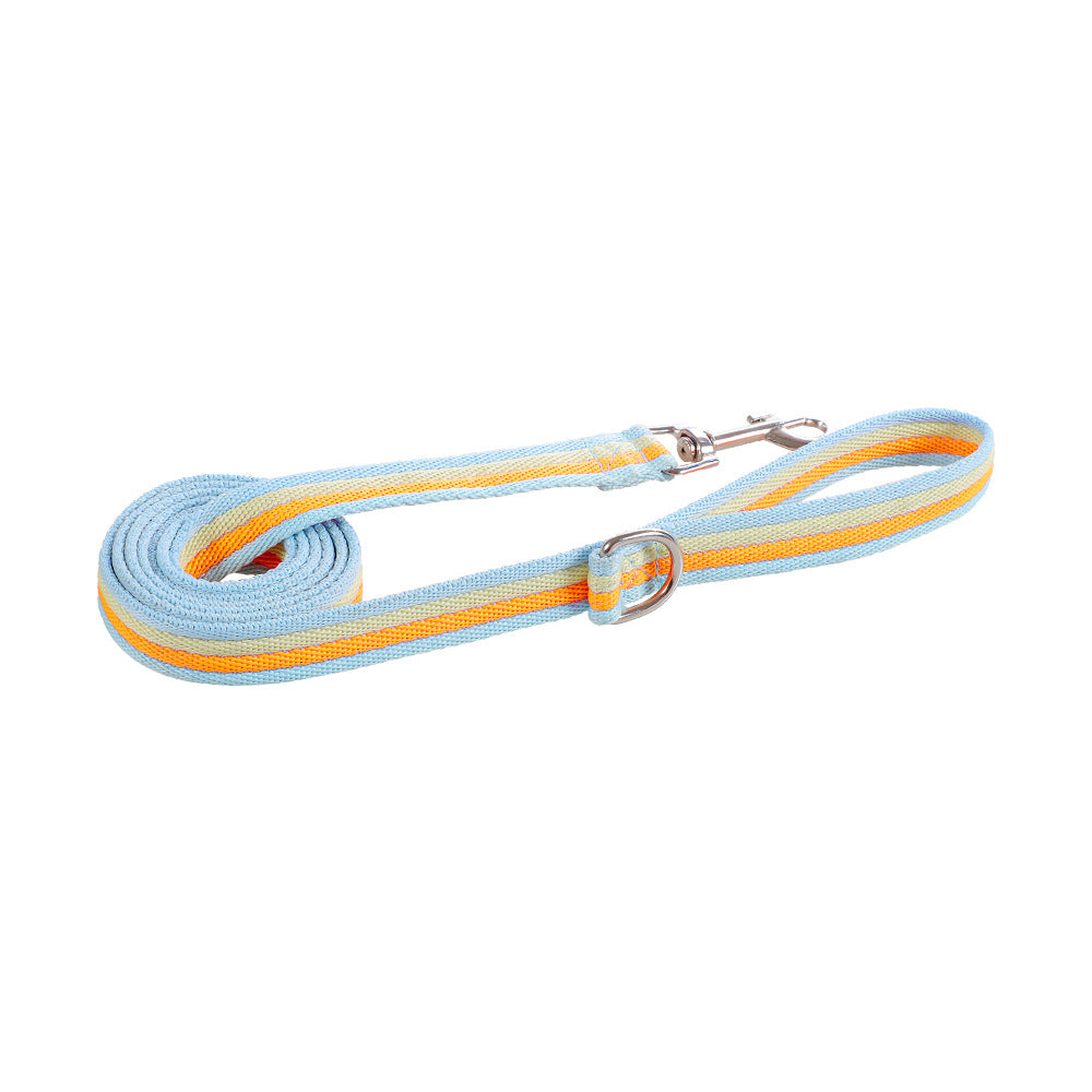 New pet leash, rainbow color dog walking leash, light and breathable, convenient chest strap, spot dog chest back  dog toy