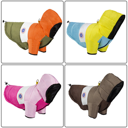 new pet clothing thickened warm dog clothes autumn and winter pet jacket pet vest wholesale  dog toy