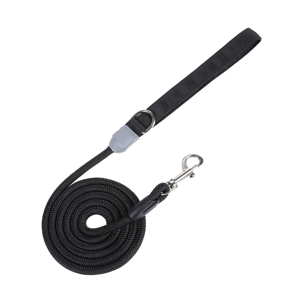 Dog leash, crossbody cloud bubble foam grip contrasting color P rope, puppy out pet walking dog rope