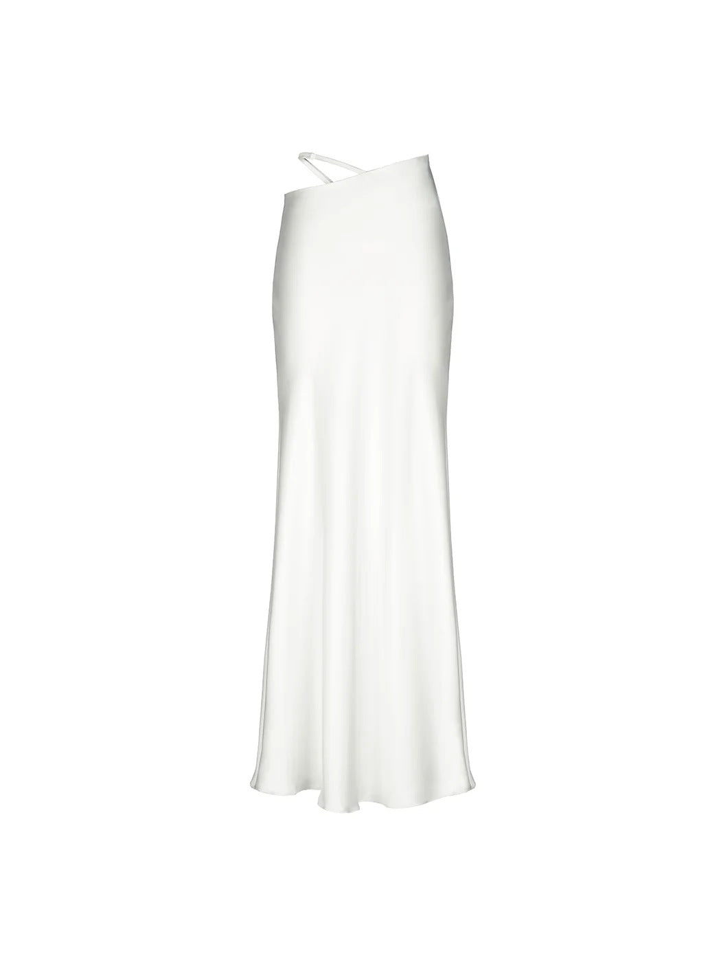 Solid color long skirt, European, American spring and summer new comfortable and soft temperament slim skirt women  dress