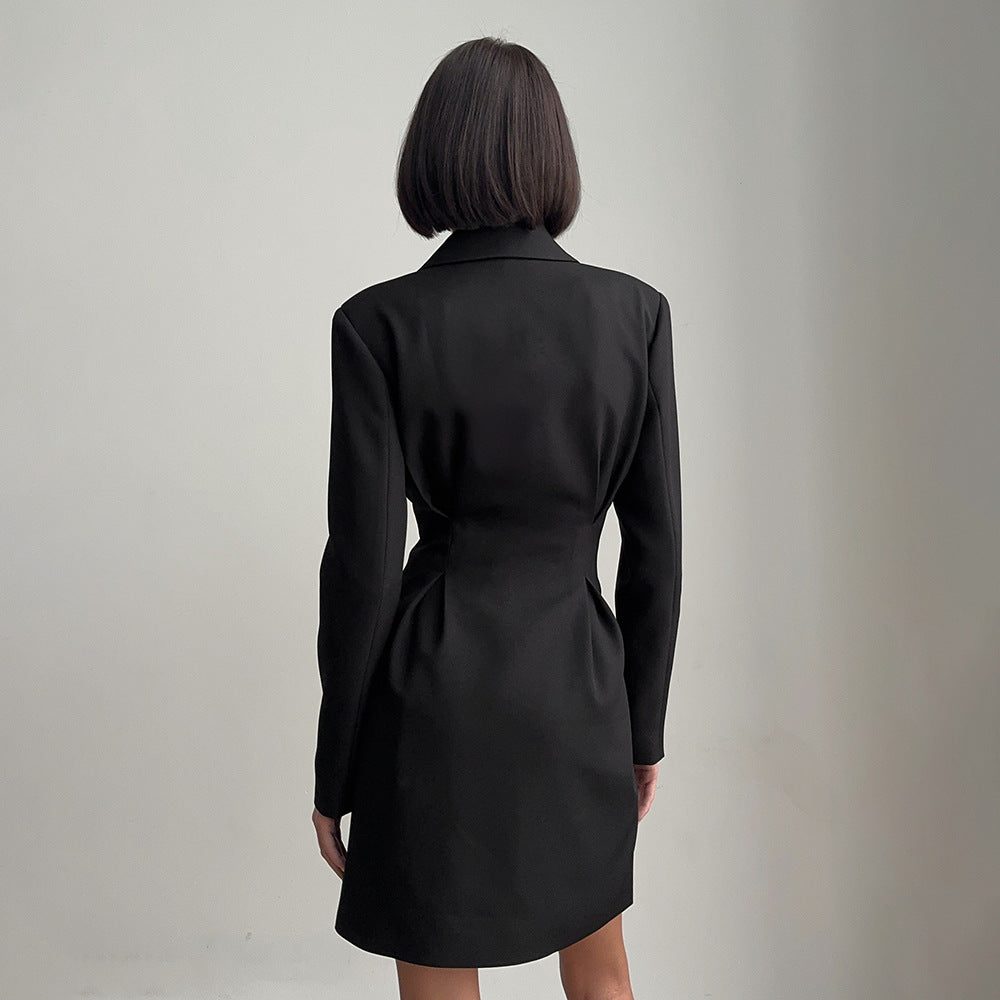 Cross-border sweet and cool style suit dress, European, American spring and summer commuter suits skirt, waist and thin dress women
