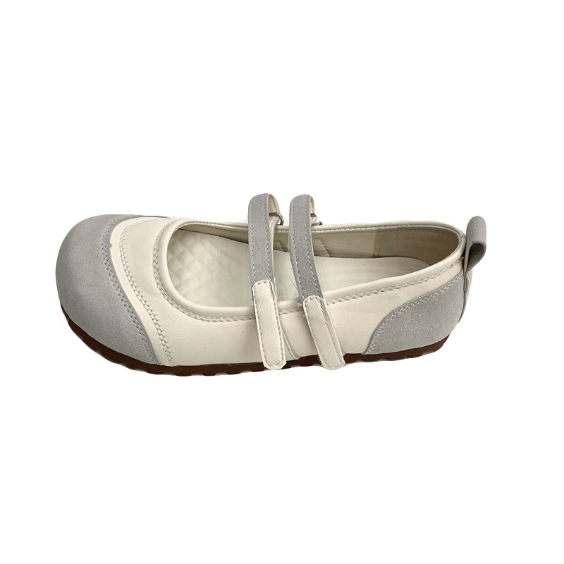Fashion retro small fragrant Mary Jane shoes women's shoes spring and autumn  new inner height increase Boken shoes soft sole single beanie  shoes