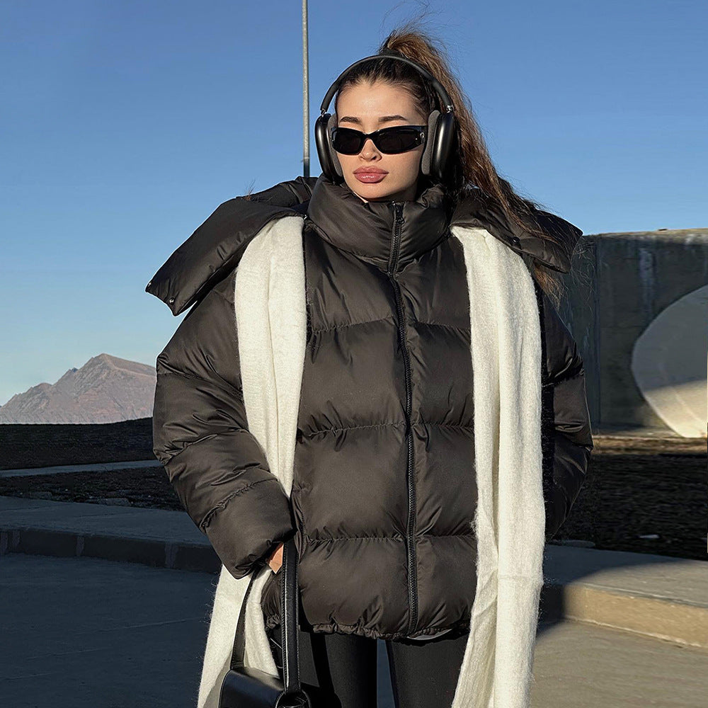 Bread clothes women's European and American style winter new warm versatile loose cotton-padded jacket thickened jackets cotton-padded jacket