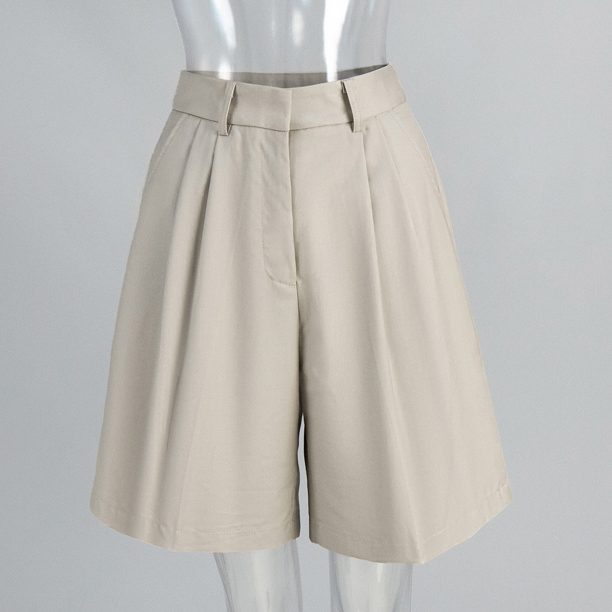 Straight-leg pants summer European and American style shorts temperament casual versatile loose and thin five-point suit shorts