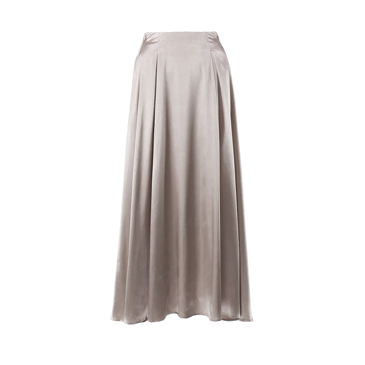 Bust skirt women's European and American summer new temperament elegant high waist satin satin satin long skirt  dress