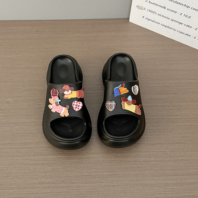Fashion tribe summer island slippers women's outerwear spring and summer explosion EVA thick-bottomed beach one-word drag