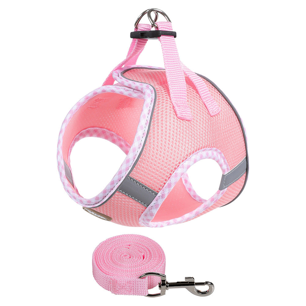 Popular cat leash wrapped pet chest back cat rope anti-break free cat leash spot  cat toy