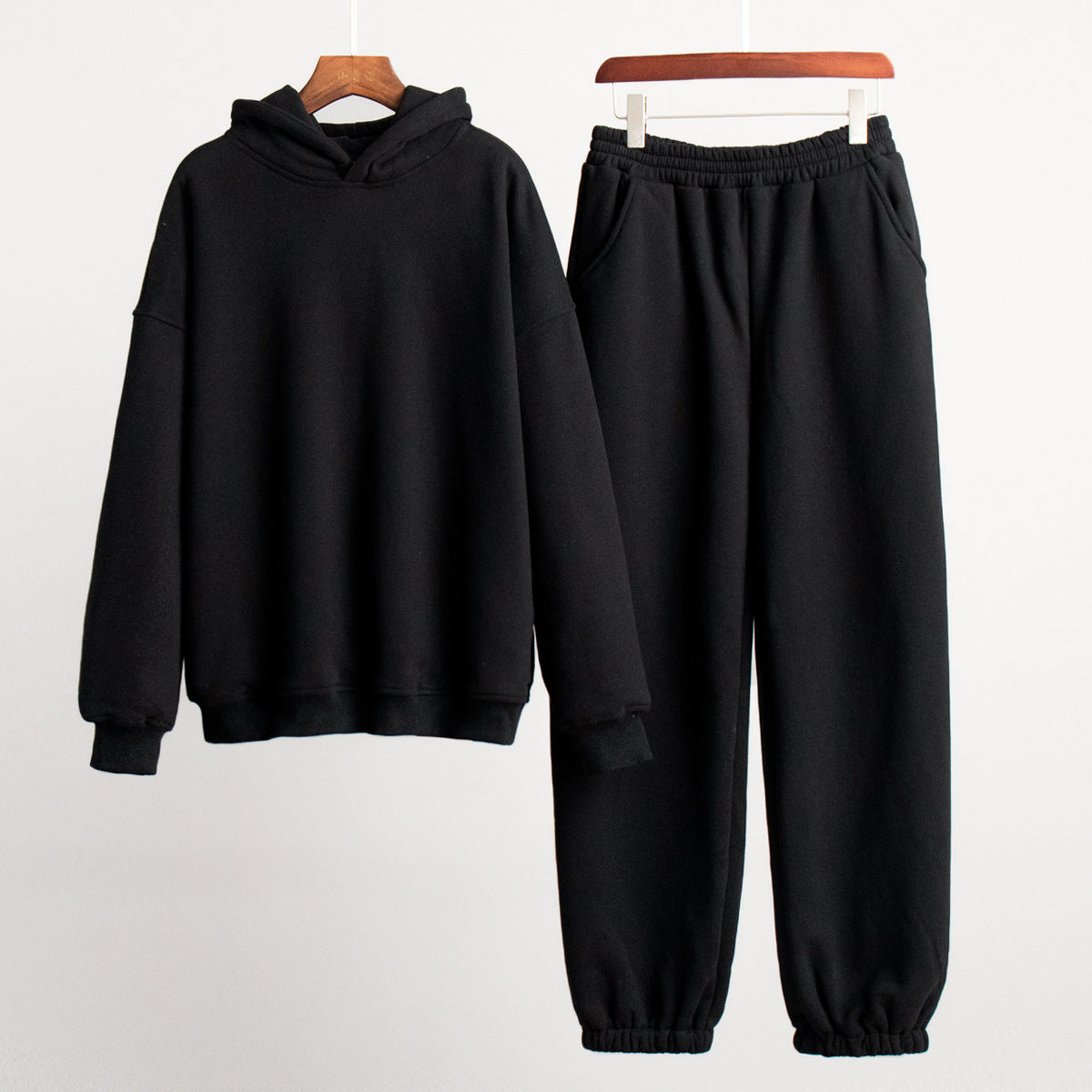 Cross-border sweater set autumn and winter new women's casual comfortable sports style hoodie pants sweater set  suits