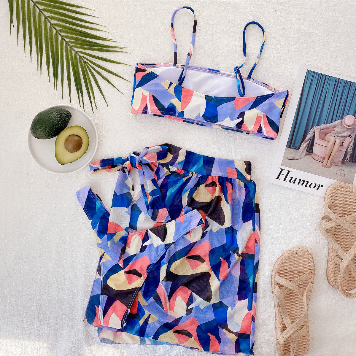 Bikini  new foreign trade sexy swimsuit bikini women's split swimsuits three-piece set