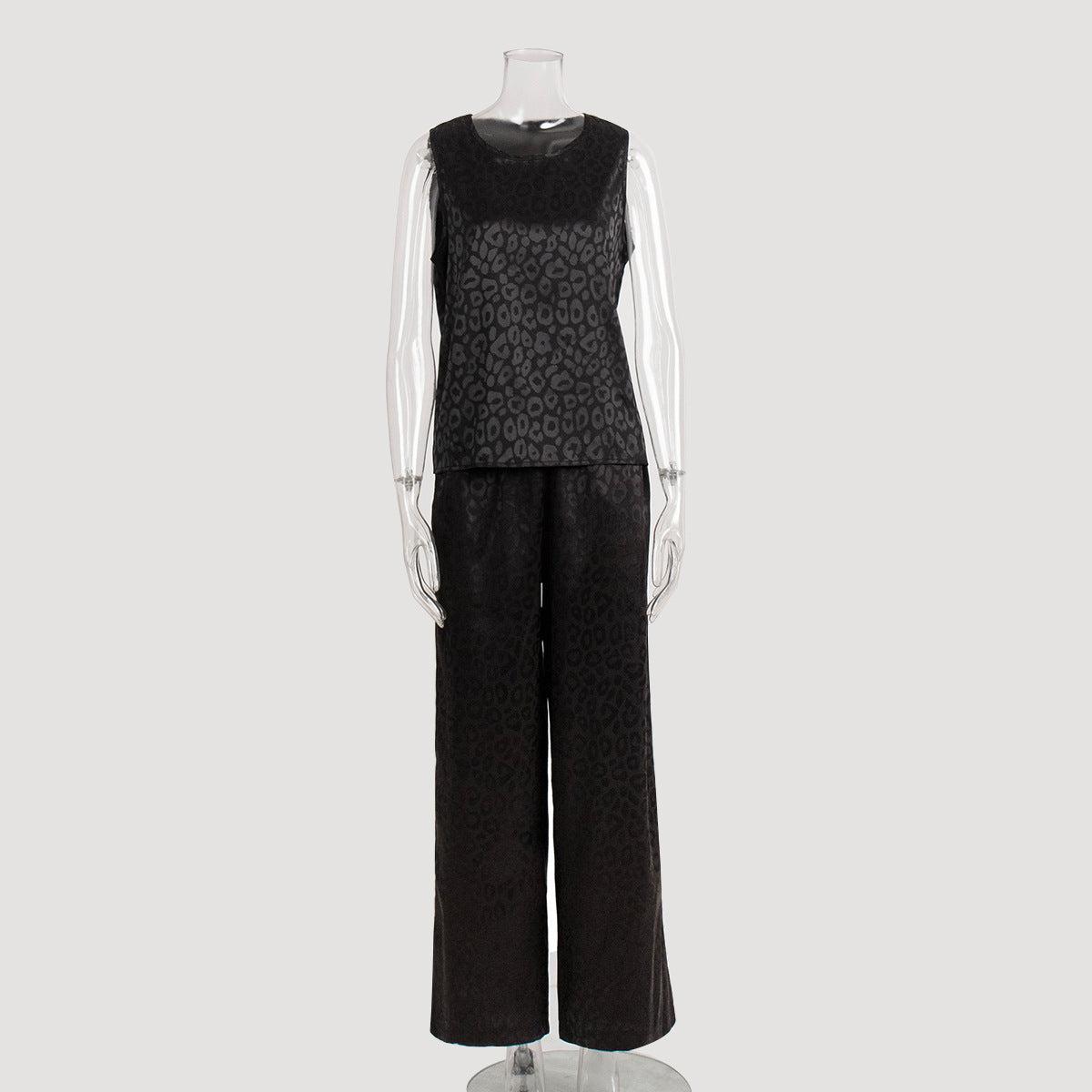 Cross-border vest, trousers, pajamas set, European and American spring new comfortable and vertical back cross loungewear set suits