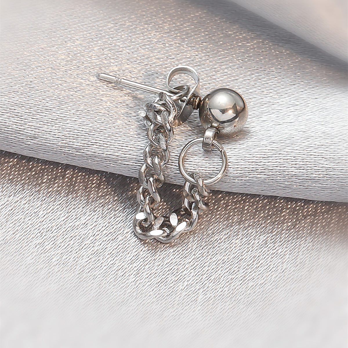 Stainless Steel Earrings Stud Earrings Kit Women's Fashion Perforated Jewelry Cross Hanging Earrings Kit