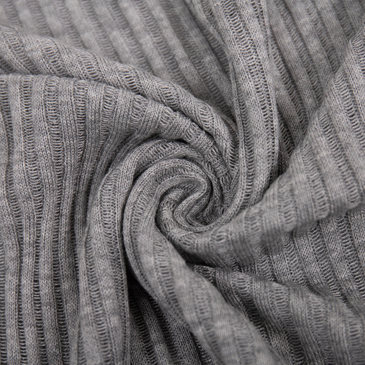 Hollow knitted sweater European, American spring and summer sexy slim-fitting wool round neck long-sleeved thin pit strip knitted sweater