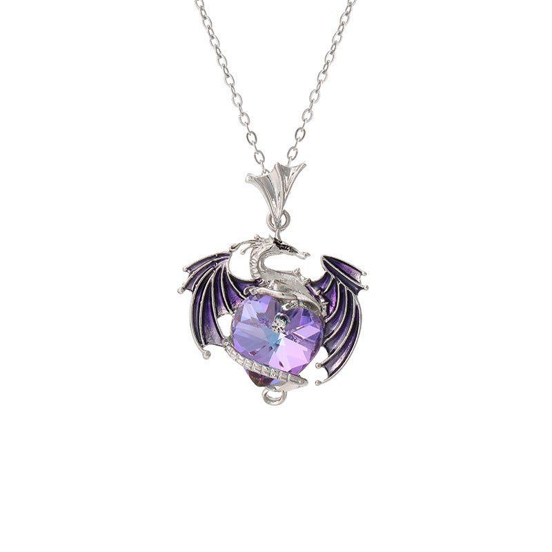 Hot Sale Dragon Ball Charm Love Birthstone Feilong Pendant Ring Multi-Color Alloy Ladies Exquisite Necklace