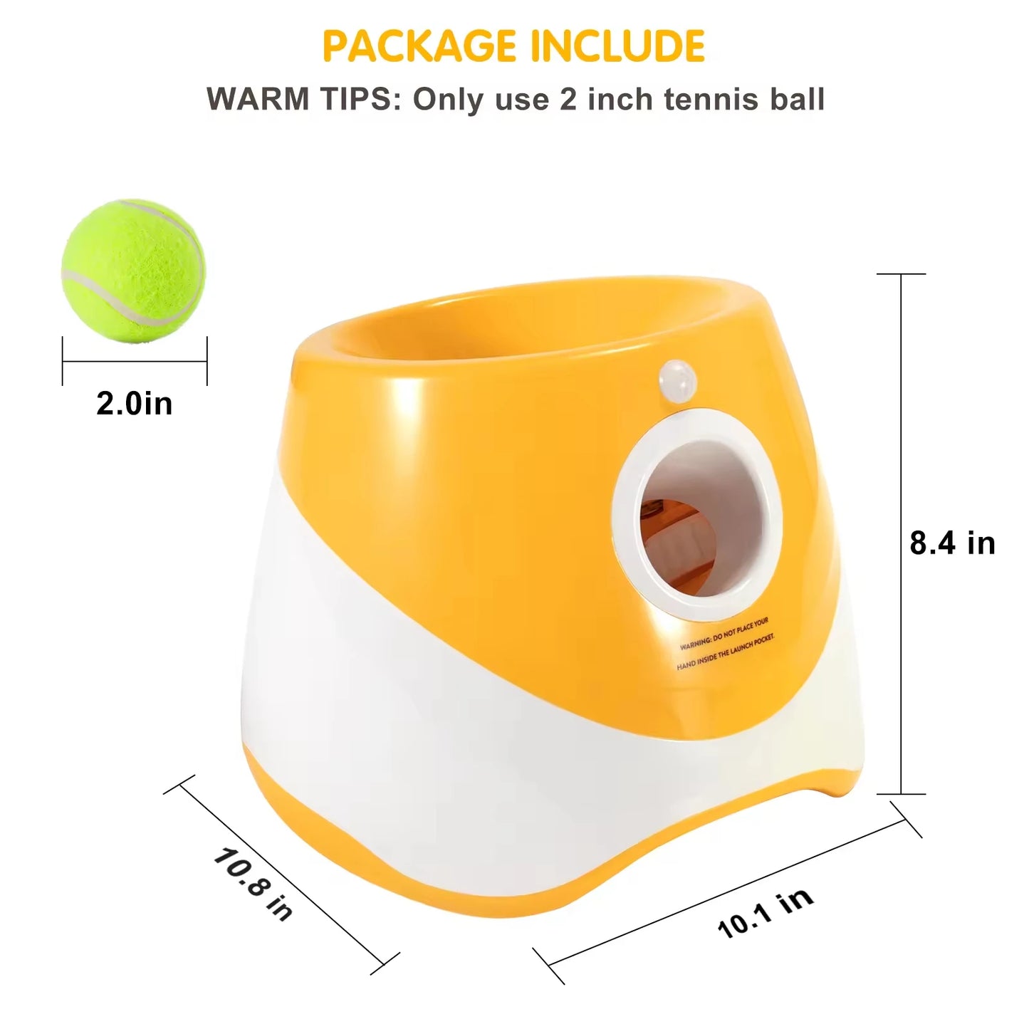 Automatic Ball Launcher for Dogs - BallLauncher for Medium & Small Dogs, Self-Throwing Machine,Dog Ball Thrower Launcher