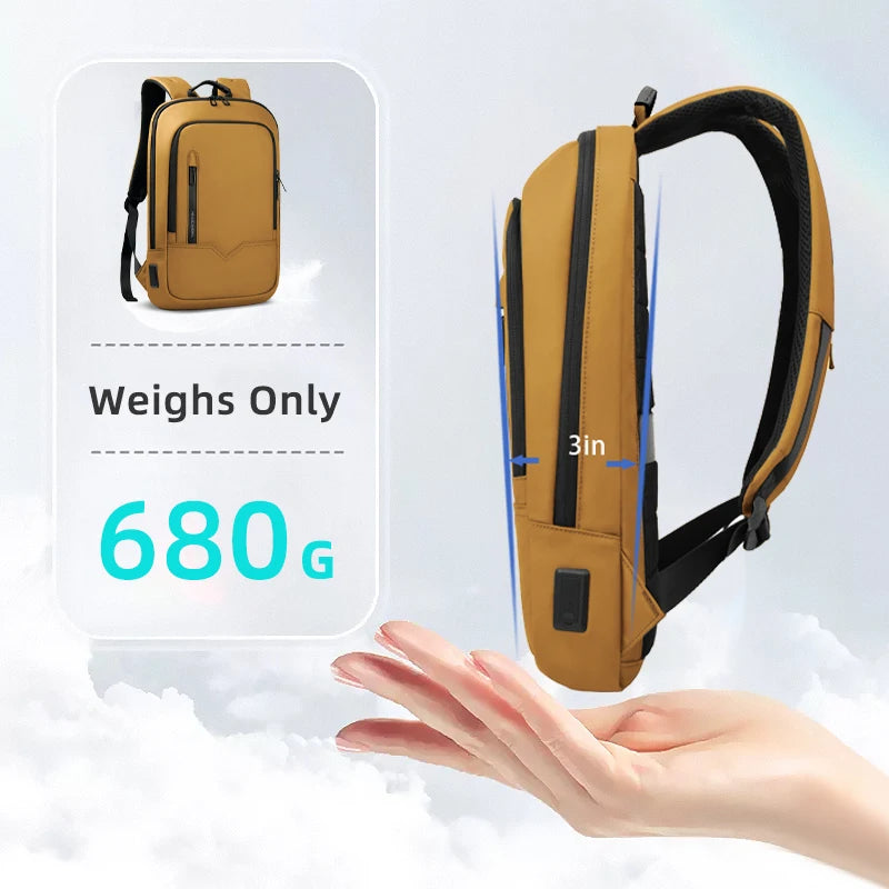 HK Multifunctional Women's Bags Waterproof 15.6 inch Laptop Backpack with USB Lightweight Travel Business Backpack for Women