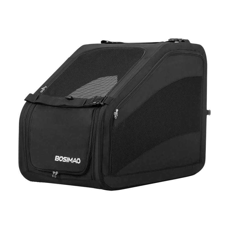 Foldable Car Pet Carrier Crash-Proof Travel Crate for Cats & Dogs Portable Backseat Kennel with Ventilation SUV Trunk Safe House cat toy dog toy