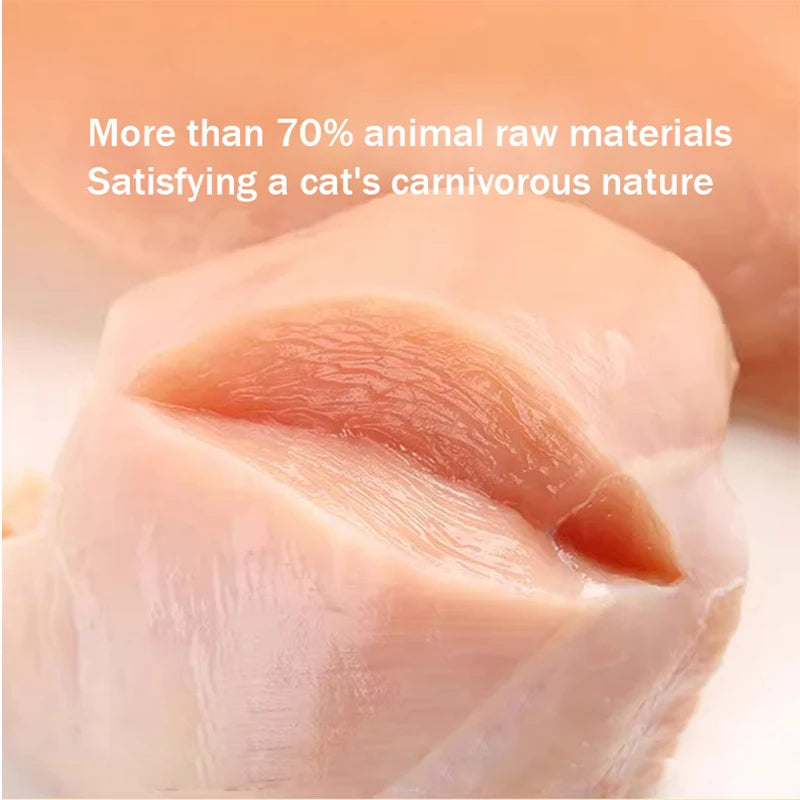 Small frozen double-layer freeze-dried chicken liver and chicken breast nutrition fattening rabbit blood freeze-dried dog snacks cat food