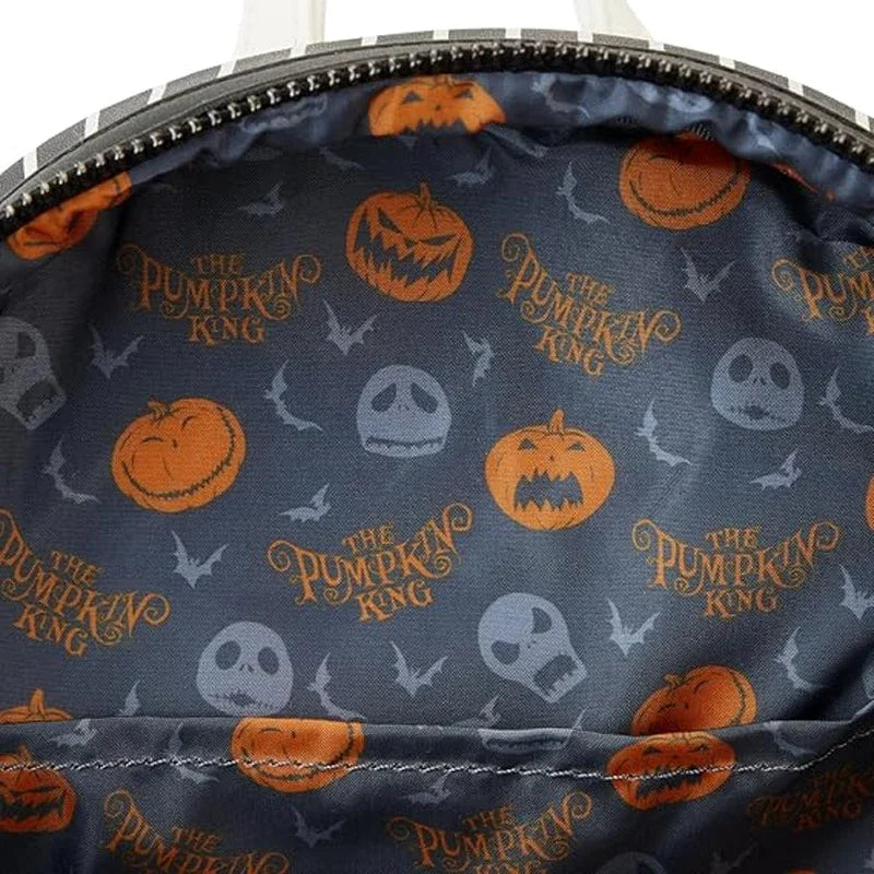 Nightmare Before Christmas Jack Pumpkin Glow Head Mini Backpack  bag