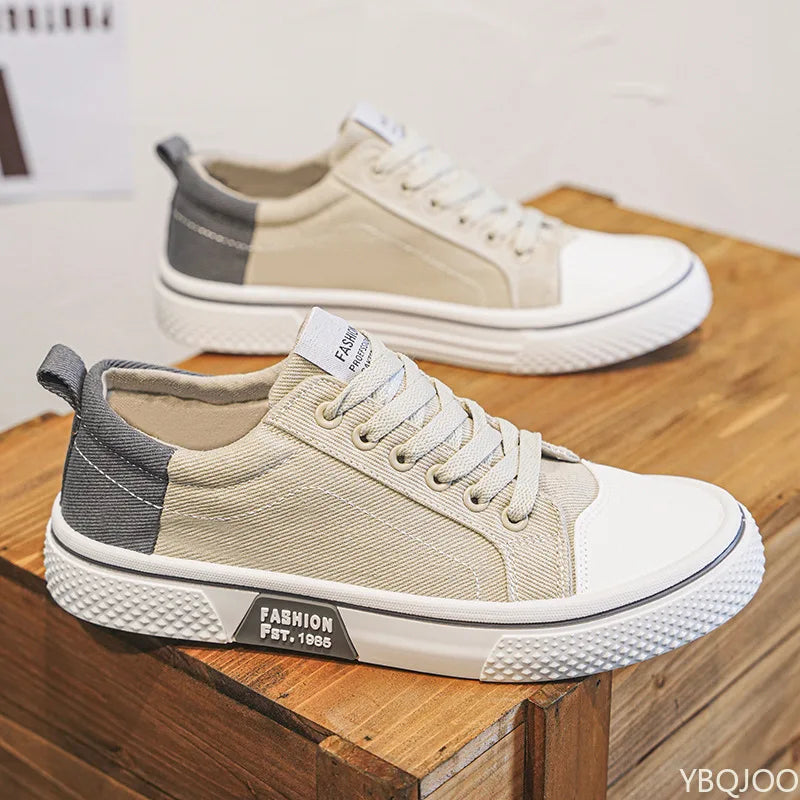 Manufacturer   Lightweight breathable Men Shoes New Canvas Shoes Comfortable Plus Size Wear Resistant Fashionable Men Casual Sneakers    Sneakers