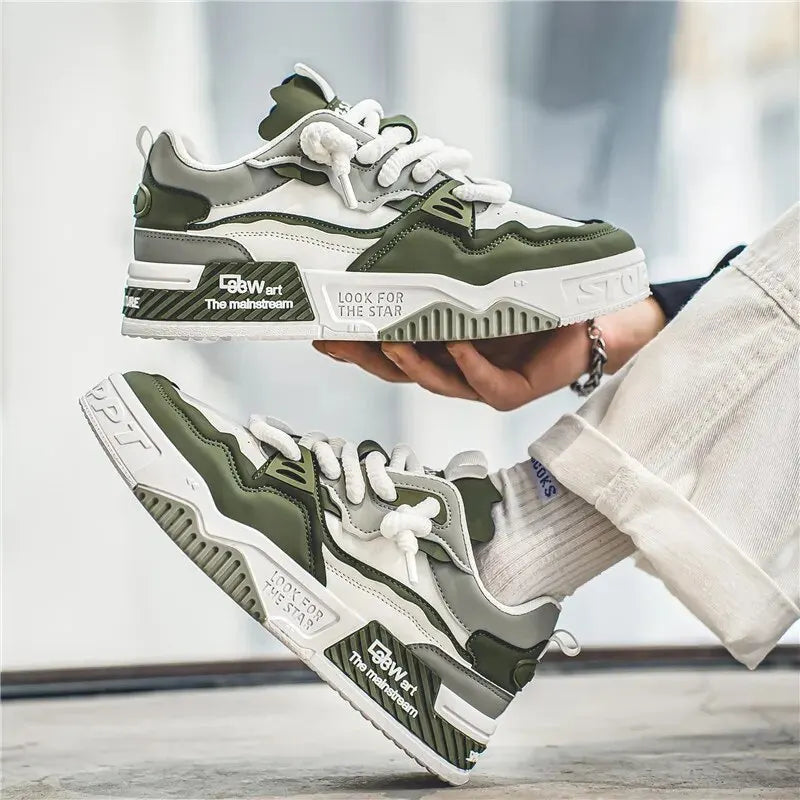 Manufacturer   Men's Trendy Skate Shoes, Comfy Non Slip Casual Lace Up Sneakers For Men's Outdoor Activities    Sneakers